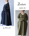 Round button silhouette dress