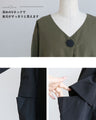 Round button silhouette dress