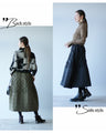 Warm and stylish fluffy quilted skirt