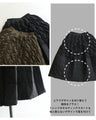 Warm and stylish fluffy quilted skirt