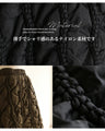 Warm and stylish fluffy quilted skirt