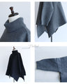 A new poncho idea: Warm and stylish knitwear