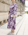 A classy dress with a beautiful sheen