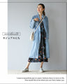 Shiny floral ribbon tie dress