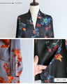 Shiny floral ribbon tie dress