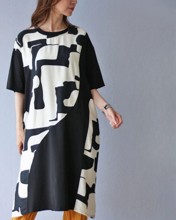 Asymmetrical tunic for adult casual wear