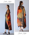 Elegant floral haori with adult sophistication and dignity