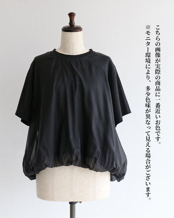 洗練シアー 大人上品トップス