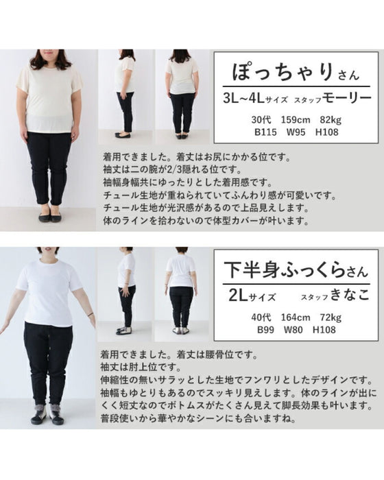 洗練シアー 大人上品トップス