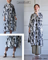 Elegant Flower Art Cocoon Dress