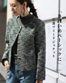 A classic tweed jacket for a clean and basic look