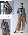 A classic tweed jacket for a clean and basic look