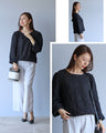 A sweet and fluffy monotone top