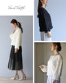 A sweet and fluffy monotone top
