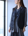 A rich black vest for a mannish look
