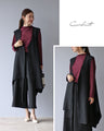 Add one to your everyday outfit with this asymmetrical long gilet
