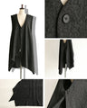 Add one to your everyday outfit with this asymmetrical long gilet