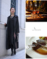 A black coat with a beautiful color scheme