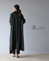A black coat with a beautiful color scheme