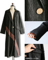 A black coat with a beautiful color scheme