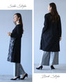Adult black denim tunic with different materials