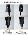 Adult black denim tunic with different materials