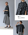 Relaxed top with floating circle pattern