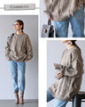 A beautiful, loose fringe knit that looks great