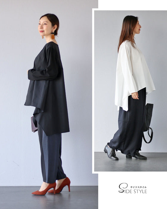 無難じゃ終わらせない、シルエットの力 変形アシメトップス