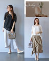 魅せる　レース×シフォントップス