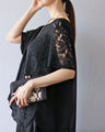 魅せる　レース×シフォントップス