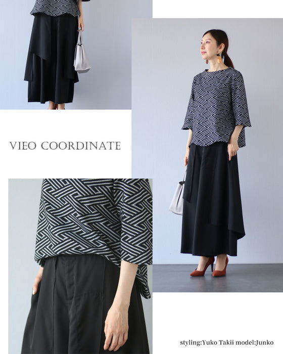 一歩先の、上質ベーシック 立体シルエットのワイドパンツ