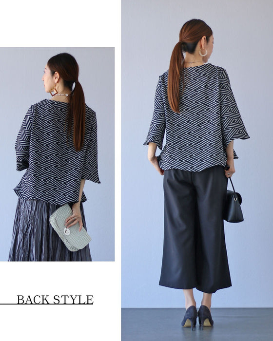 惹かれるカタチ たおやかな波トップス