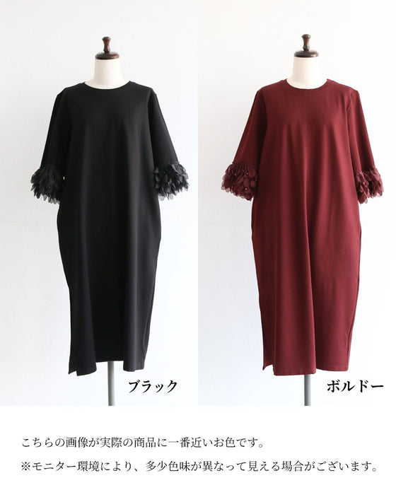 袖に咲く　華やぎを添えるワンピース