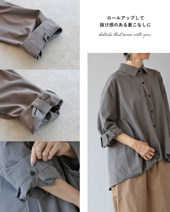 背中に甘さを忍ばせる ふわっとハンサムシャツ