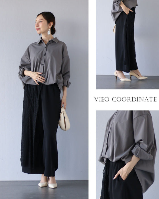 背中に甘さを忍ばせる ふわっとハンサムシャツ