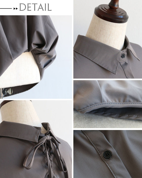 背中に甘さを忍ばせる ふわっとハンサムシャツ