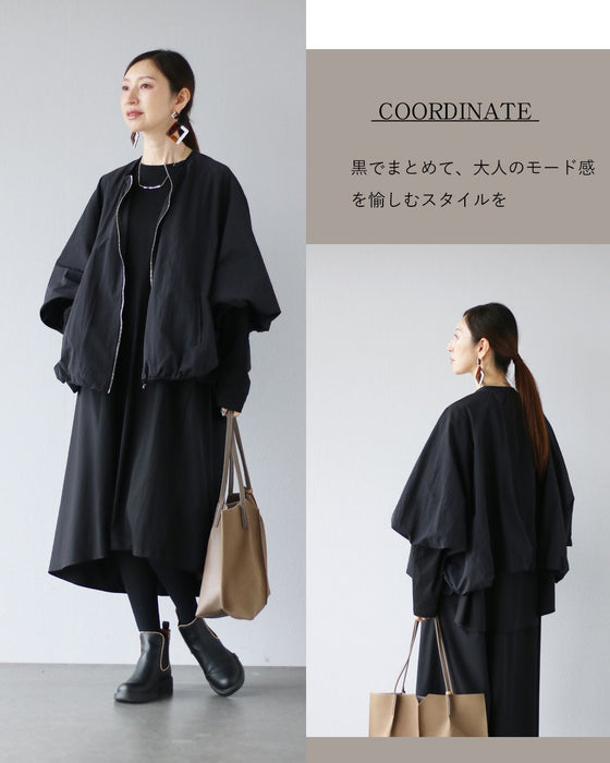 ゆるり上品モードを愉しむ　レイヤードワンピース