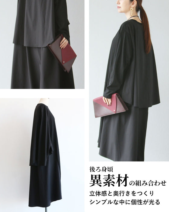 ゆるり上品モードを愉しむ　レイヤードワンピース