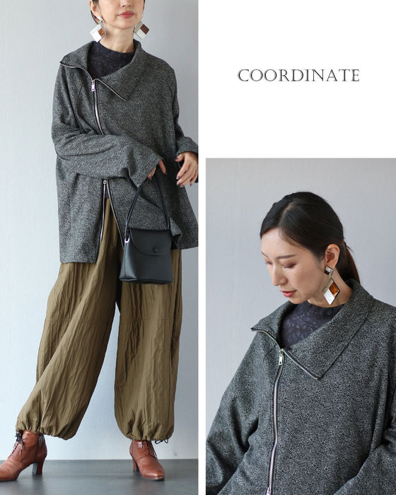 気軽に羽織る ダブルジップアウター