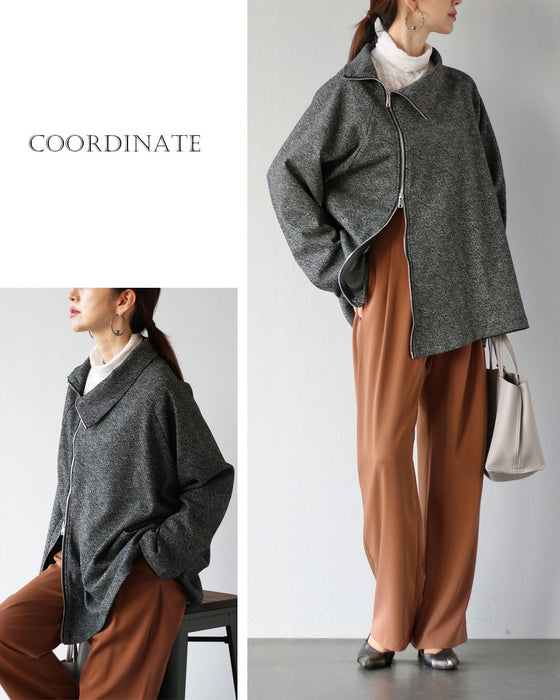 気軽に羽織る ダブルジップアウター