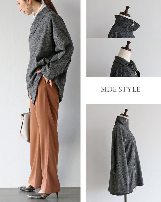 気軽に羽織る ダブルジップアウター