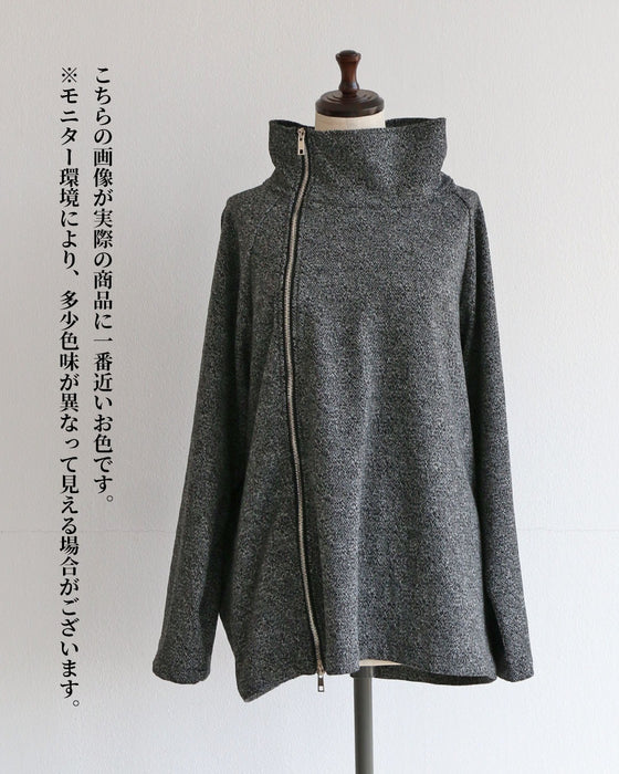 気軽に羽織る ダブルジップアウター