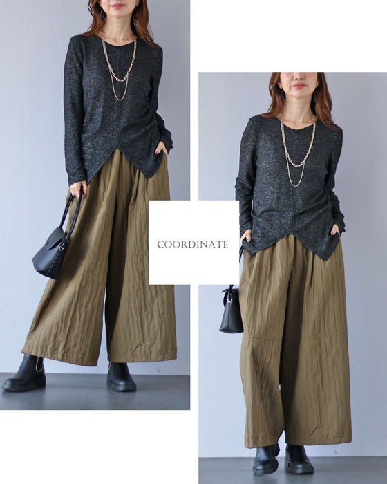 綺麗見えも叶う大人カジュアル アクティブワイドパンツ