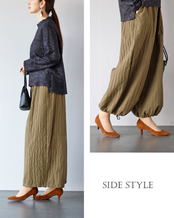 綺麗見えも叶う大人カジュアル アクティブワイドパンツ