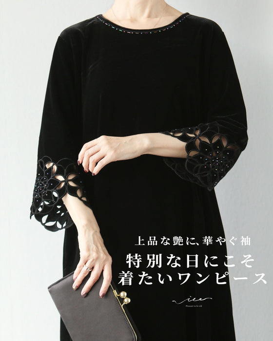 上品な艶に、華やぐ袖　特別な日にこそ着たいワンピース