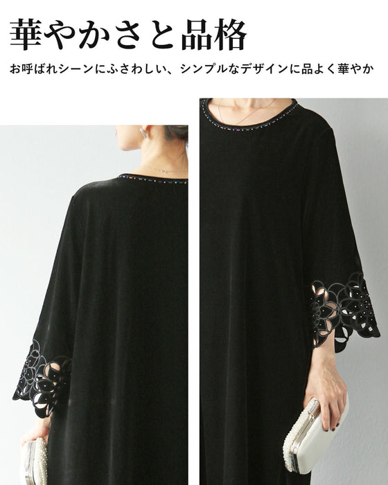 上品な艶に、華やぐ袖　特別な日にこそ着たいワンピース