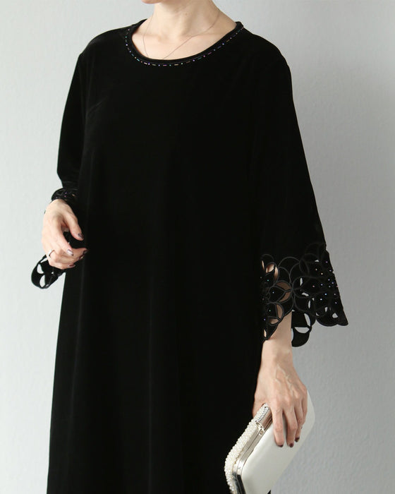 上品な艶に、華やぐ袖　特別な日にこそ着たいワンピース