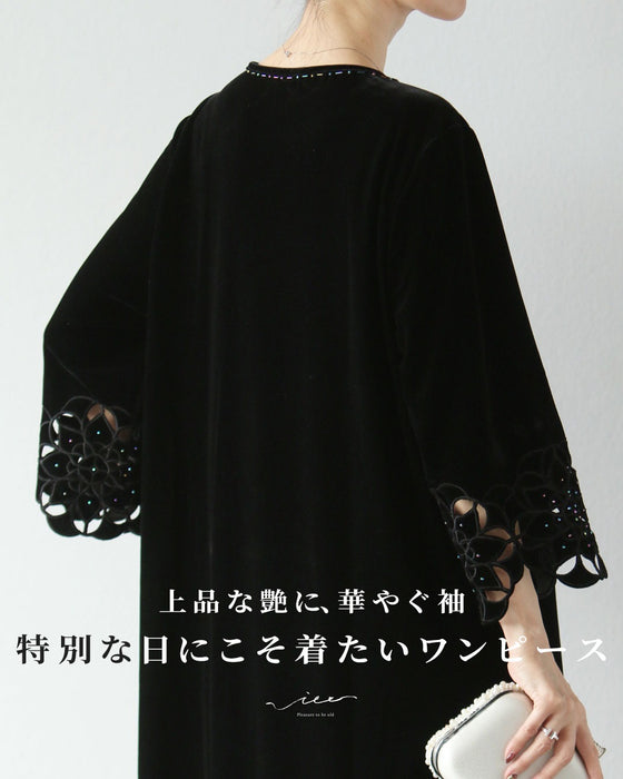 上品な艶に、華やぐ袖　特別な日にこそ着たいワンピース