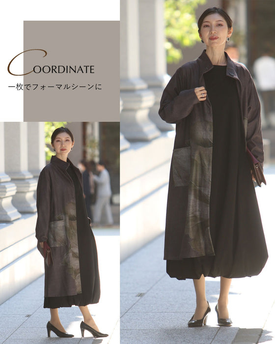 凛とした美しさを　大輪の花をまとう羽織り